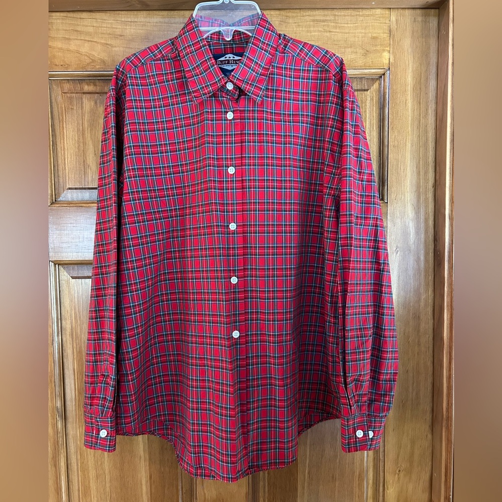 Ruff Hewn Red and Green Plaid Shirt